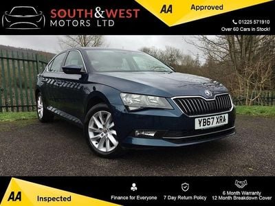 Used Skoda Superb SE 150 HP (110 kW) 2017 Blue Hatchback
