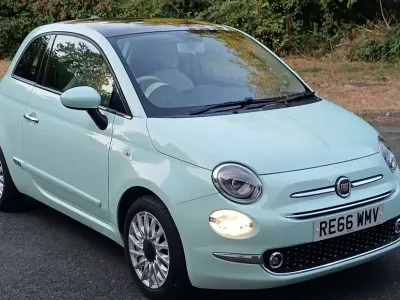 Used Fiat 500 Lounge 69 HP (50 kW) 2016 Green Hatchback