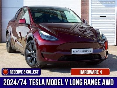 Red Used 2024 Tesla Model Y Long Range AWD SUV | £36,250 (Expensive)