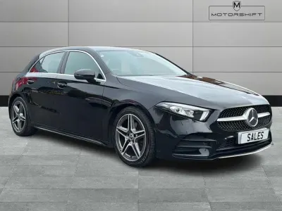 Used Mercedes A180 AMG line 116 HP (85 kW) 2019 Black Hatchback
