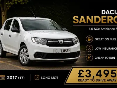 Used Dacia Sandero Ambiance 2017 White Hatchback