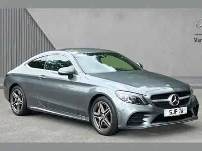 Used Mercedes C300 AMG line 254 HP (186 kW) 2022 Grey Coupe
