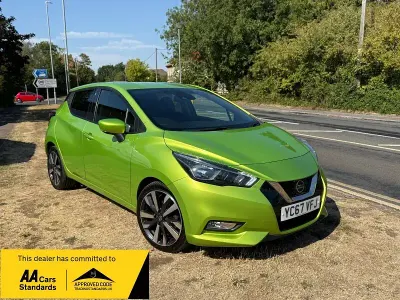 Used Nissan Micra Tekna 90 HP (66 kW) 2017 Green Hatchback