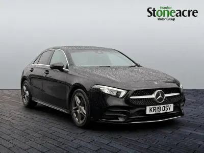 Used Mercedes A200 AMG line 2019 Black Hatchback