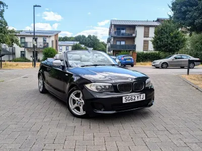Used BMW 120 Cabriolet Exclusive 2012 Black Cabriolet