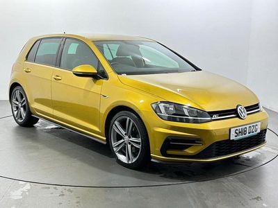 Used VW Golf VII R-line 150 HP (110 kW) 2018 Yellow Hatchback
