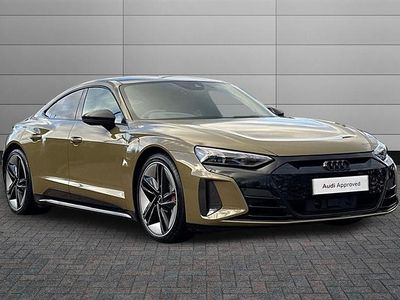 Tactical green Used 2022 Audi e-tron GT quattro Advanced Sedan | £52,395 (Fair price)
