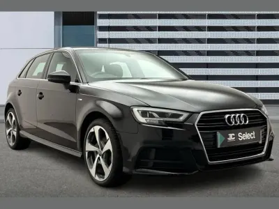 Used Audi A3 S-Line 108 HP (79 kW) 2016 Black Hatchback