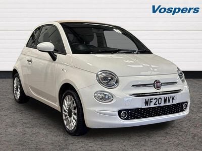 Used Fiat 500 Lounge 2020 White Cabriolet