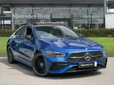 Used Mercedes CLA180 AMG Line Premium Plus 134 HP (98 kW) 2023 Blue Coupe