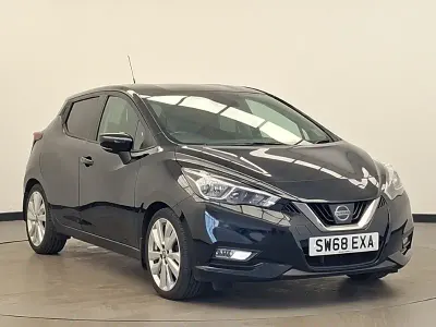 Used Nissan Micra Tekna 90 HP (66 kW) 2018 Black Hatchback