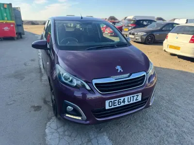 Used Peugeot 108 Allure 82 HP (60 kW) 2015 Mauve/purple Hatchback