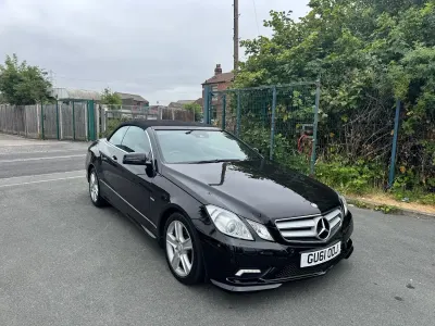 Used Mercedes E250 2011 Black Cabriolet