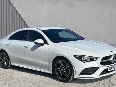 Used Mercedes CLA200 AMG line 163 HP (119 kW) 2020 Moonstone white metallic