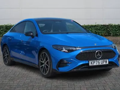 Used Mercedes CLA 250+ AMG line 200 kW (272 HP) 2025 Blue Sedan