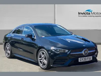 Used Mercedes CLA200 AMG line 163 HP (119 kW) 2020 Black Coupe
