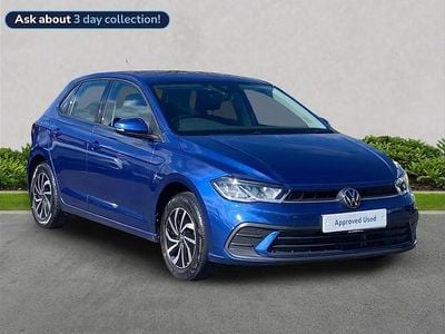 Used VW Polo Life 95 HP (69 kW) 2023 Blue Hatchback