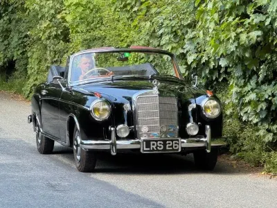 Used Mercedes 220 1958 Black Cabriolet