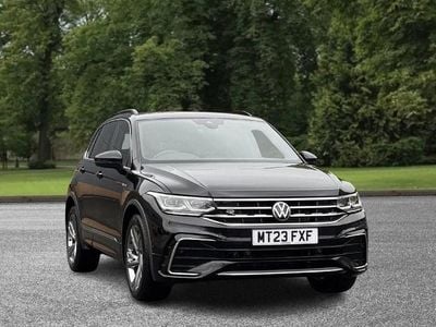 Begagnad VW Tiguan R-line Edition 150 HK (110 kW) 2023 Svart SUV