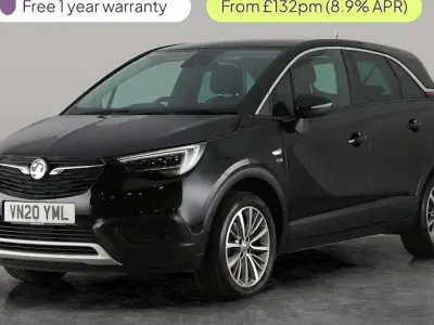 Used Vauxhall Crossland X S 110 HP (80 kW) 2020 Black SUV