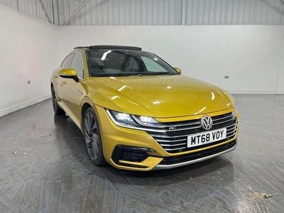 Used VW Arteon R-line 150 HP (110 kW) 2018 Yellow Hatchback