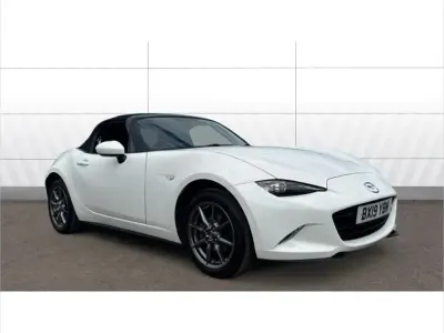 Used Mazda MX5 132 HP (97 kW) 2019 White Cabriolet
