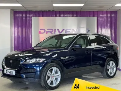 Begagnad Jaguar F-Pace Portfolio 180 HK (132 kW) 2020 Blå SUV