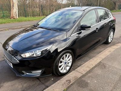 Black Used 2015 Ford Focus Titanium Hatchback | £4,795 (A bit pricey)