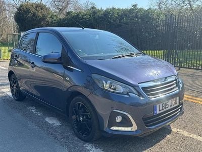 Used Peugeot 108 Allure 82 HP (60 kW) 2015 Blue Hatchback