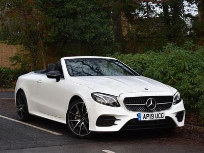 Polar white with black nappa leather Used 2019 Mercedes E450 AMG Cabriolet | £27,990