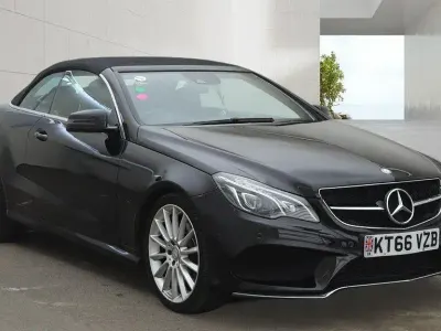 Used Mercedes E350 AMG line 2017 Black Cabriolet