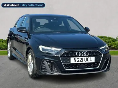 Used Audi A1 Sportback S-Line 110 HP (80 kW) 2021 Black Hatchback