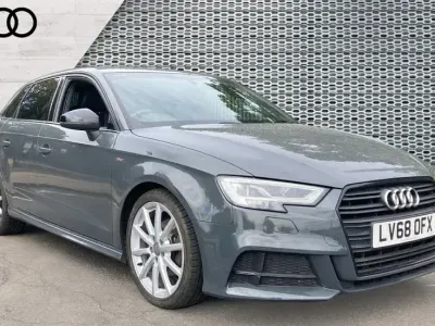 Used Audi A3 Black Edition 150 HP (110 kW) 2018 Grey Sedan