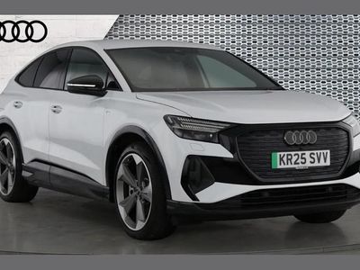 White Used 2025 Audi Q4 Sportback e-tron Black Edition SUV | £36,000 (Fair price)