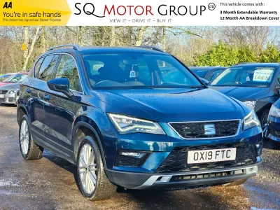 Käytetty Seat Ateca XCELLENCE 115 HP (84 kW) 2019 Sininen Katumaasturi