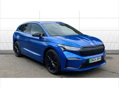 Used Skoda Enyaq iV SportlinePlus 210 kW (286 HP) 2024 Blue SUV
