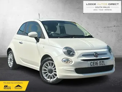 Used Fiat 500 Pop Star 69 HP (50 kW) 2016 White Hatchback