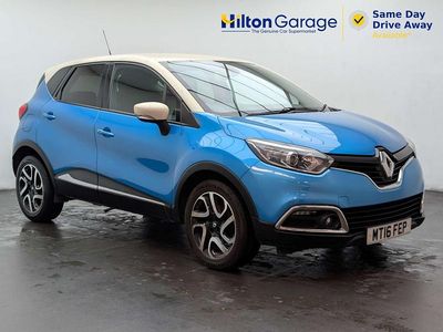Used Renault Captur Dynamique 90 HP (66 kW) 2016 Blue/cream SUV