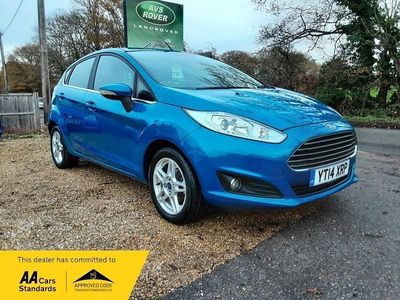 Candy blue Used 2014 Ford Fiesta Zetec Hatchback | £3,595 (Fair price)