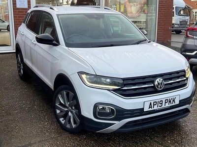 Used VW T-Cross Edition 115 HP (84 kW) 2019 White SUV