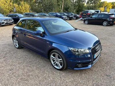Used Audi A1 S-Line 122 HP (89 kW) 2015 Blue Hatchback
