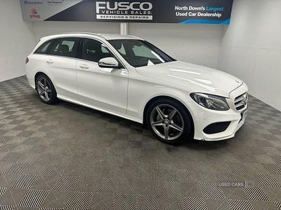 White Used 2016 Mercedes C220 AMG line Estate | £11,990 (Fair price)