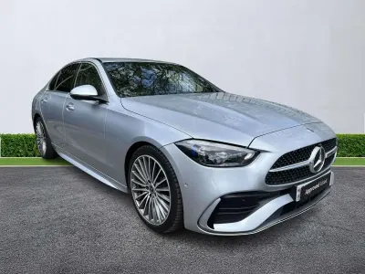 Usado Mercedes C300e AMG Line Premium 2024 Prateado Sedan