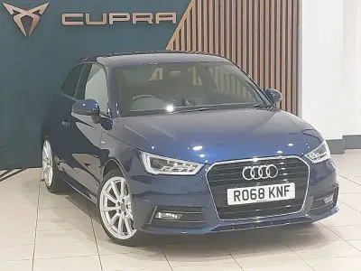 Used Audi A1 S-Line 125 HP (91 kW) 2018 Blue Hatchback