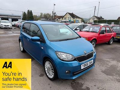 Used Skoda Citigo SE L 75 HP (55 kW) 2016 Blue Hatchback