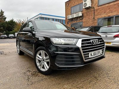 Black Used 2016 Audi Q7 S-Line SUV | £18,785 (Fair price)