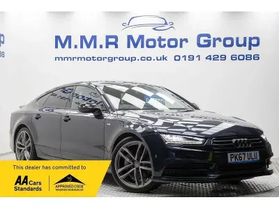 Used Audi A7 Black Edition 2017 Blue Hatchback