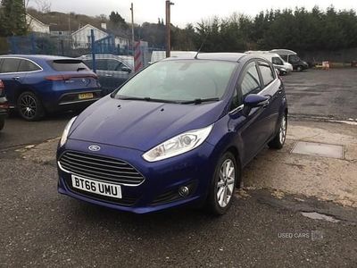Used Ford Fiesta Titanium 2017 Blue Hatchback