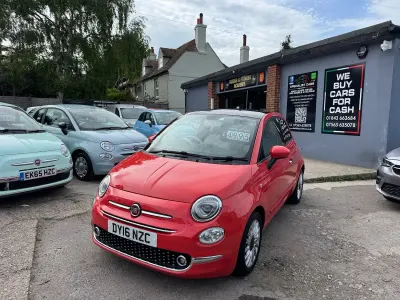 Used Fiat 500 Lounge 69 HP (50 kW) 2016 Pink Hatchback
