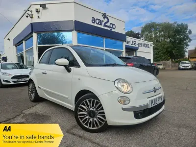 Used Fiat 500 Lounge 69 HP (50 kW) 2015 White Hatchback